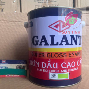 Sơn dầu galant màu xanh lá mạ 530 800ml 3lít (Tập Đoàn URAI - Thái Lan) Sử dụng cho gỗ tôn sắt thép
