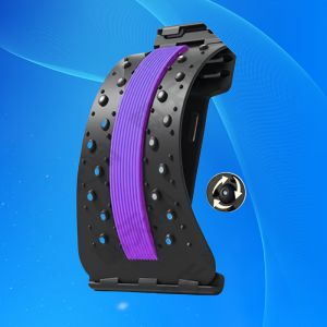 Relax The Lumbar Support And Stretch The Upper And Lower Back with a Device That Supports The Spine Featuring Four Adjustable Settings for Chairs And Car Seats Equipped with a Massager.