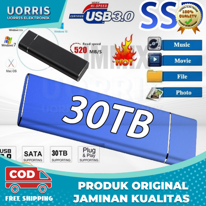SSD Laptop Portable SSD External SSD Eksternal dengan Kapasitas SSD 1TB