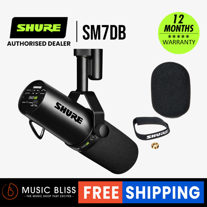 Shure SM7dB Active Dynamic Microphone (SM 7 DB) | Lazada