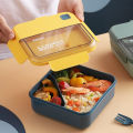 Lunch Box 1000ML Yakada Double Grid BPA Free. 