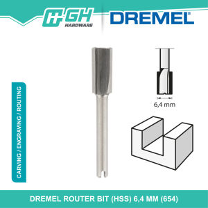 [ GH HARDWARE ] DREMEL Router Bit (HSS) 6.4 mm ( 654 )