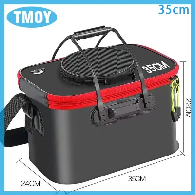 TMOY Câu Cá Xô gấp cá sống xô đa chức năng xách tay câu cá xô Cá hộp EVA dày Ba lô hộp câu cá