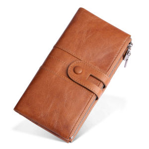 Cross-border best-selling classic womens genuine leather wallet large-capacity portable coin purse versatile womens bag multifunctional card holder