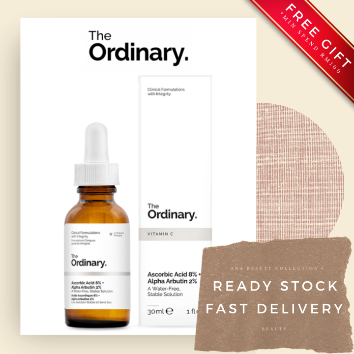 🔥Free Shipping🔥THE ORDINARY ASCORBIC ACID 8% + ALPHA ARBUTIN 2% ...