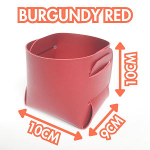 PU Leather Tray Organizer Foldable Storage Box For Coin Drawer Basket Remote Control Key Accessory Jewelry Holder Trinket Tray