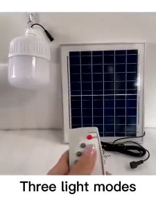 [Mua hạn chế thời gian] Bóng đèn năng lượng mặt trời mờ ba màu Đèn ngoài trời khẩn cấp cho quầy hàng chợ đêm