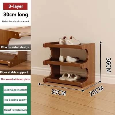 Shoe Rack Organizer Multi-layer Vertical Narrow Shoe Shelf Storage Organizer Space Wood Saving Shoe Storage Rack