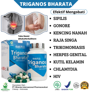 Obat Herbal Sipilis Dan HIV || Triganos Bharata Original 50 Kapsul