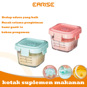 EARISE Kotak Tempat Makan Kaca Baby Glass Food Container Kedap Udara Makanan Bayi