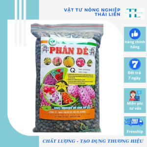 Phân Dê Hữu Cơ (Đã Qua Xử Lý) - Túi 1kg - Chuyên Hoa Hồng Lan Cây Cảnh Giúp Cây Khoẻ Ổn Định