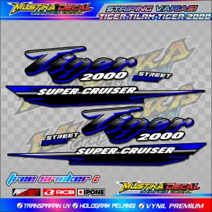STRIPING VARIASI HONDA TIGER TILAM - TIGER 2000 / STICKER LIST MOTOR HONDA TIGER TILAM - TIGER 2000