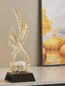 Prosperous New Chinese Style Wine Cabinet Living Room Decoration Elegant High-end Light Luxury Office Resin Art Ornament