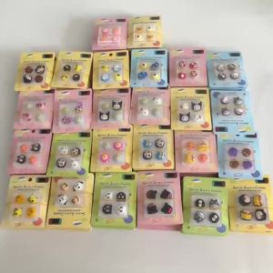 4Pcs/Lot MINISO Sanrio Hello Pokemon Pikachu Stick Grip Cap Joystick for Nintendo Switch NS Lite Oled Controller Surprise