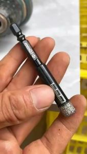 Tile Punching All-Ceramic Black Dry Drill Bits Set for Hard Materials Dry Diamond Coring Drill Bits Meal Drilling 6+8+10+12+14+16mm