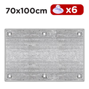 ฉนวนกันความร้อน แผ่นกันความร้อน แผ่นกันแดด ที่บังแดด ม่านกันแสงแดด แผ่นอลูมิเนียมฟอยล์หนา หนา 2 ด้าน