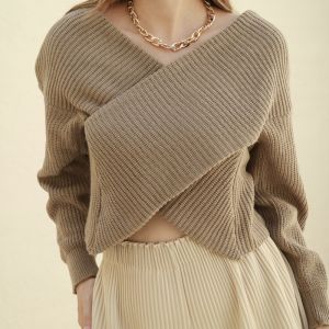 NALA SWEATER TOP /SWEATER WAFFLE SILANG/SWEATER WANITA/SWEATER WAFFLE TERBARU BAHAN WAFFLE