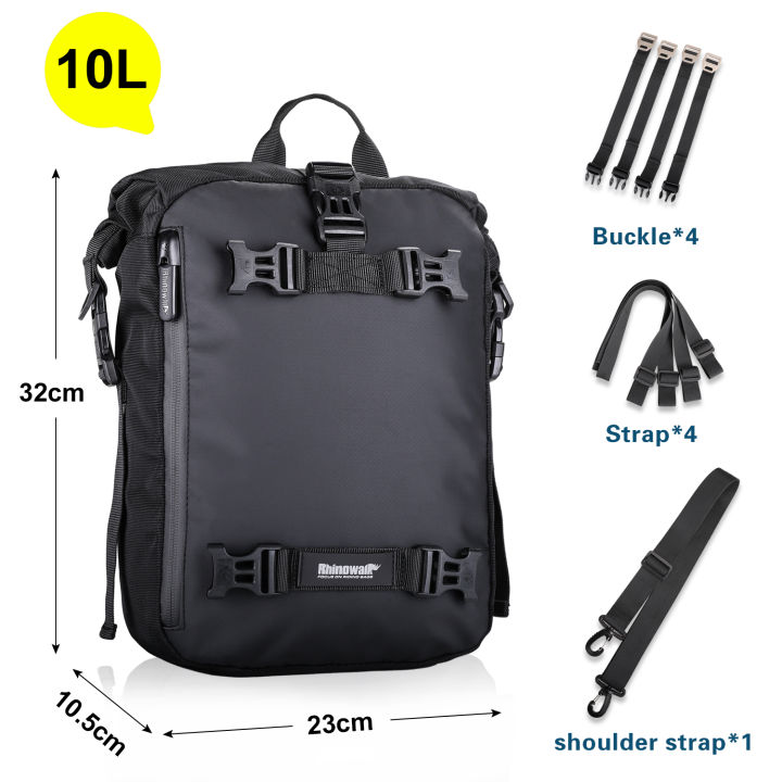 Rhinowalk Motorcycle Motocross Rear Seat Bag - Waterproof - 10L 20L 30L Options
