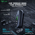 TNW A13 Wireless Microphone 2-In-1 Clip On Mic Wireless Dual Lavalier Mikrofon Iphone dan Charging Case Bluetooth Mikrofon Wireless Clip on untuk TikTok YouTube Facebook Live Stream. 