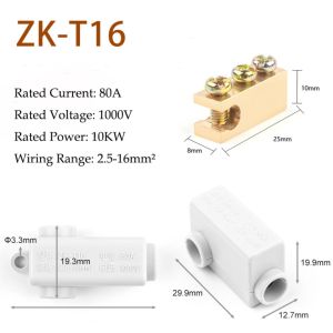 INTOONE Dòng điện lớn Bộ chia công suất cao Phổ quát Dây dẫn đồng thau Khối đầu cuối nhanh Đầu nối điện Khối đầu cuối Điện