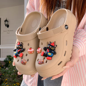 Free Shipping 2026 New Thick-Soled Clogs For Women Summer Outdoor Non-Slip Beach Sandals Closed-Toe Half Slippers For Women