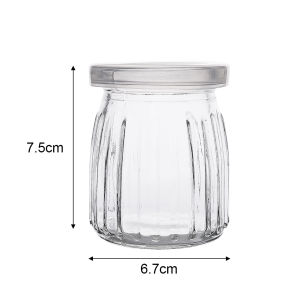 100/150/200Ml Nướng chai thủy tinh S Với Nắp Mật Ong Sữa Chua Pudding chai thủy tinh Tự Làm chai trang trí cốc nhỏ Jelly Sữa Thực Phẩm Lưu Trữ Container