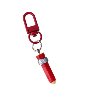 Cute Pencil Keychain Charm Sweet Design Plastic Resin Key Ring Hanging Decoration For Girls Gift Bag Accessory