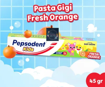 pasta gigi anak Pepsodent 45g Strawberry /bubble gum /fresh orange / odol anak bayi Pepsoden 45 gr