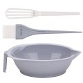 CROSSTIME 3PCS Làm tóc Bộ dụng cụ nhuộm tóc chuyên nghiệp Tự làm Chống trơn trượt Bộ dụng cụ nhuộm tóc Phụ kiện salon Bền bỉ Cọ trộn bát nhiều màu để làm sáng các vùng tóc. 