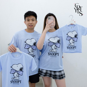 CAROTYLES S Kaos Couple Keluarga SNPY HALLOW Wanita dan Anak Lengan Pendek Katun