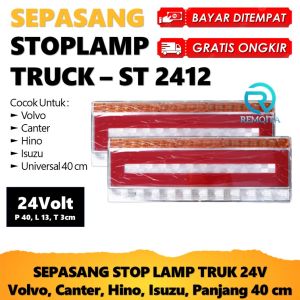 Lampu Stop Led 12V/24V Ukuran 13cm x 46 cm Harga Per Sepasang 2Pcs Stop Lamp Truk Lampu Truk 24 Volt