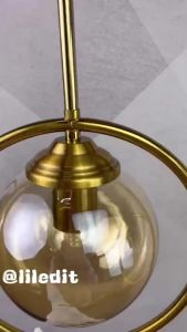 Modern minimalist bedroom bedside Pendant Light Retro Nordic wind glass Hanging Light Bar stair living room dining room Ceiling Light chandelier Pendant LampFast shipping