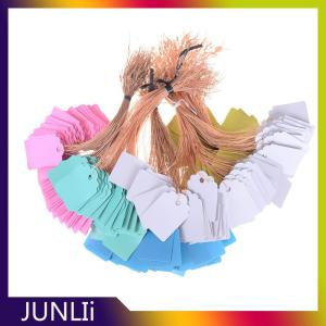 JUNLIi 100Pcs เครื่องประดับเสื้อผ้าสินค้าสวนยี่ห้อป้ายราคาแท็ก 3.5x2.5 ซม.