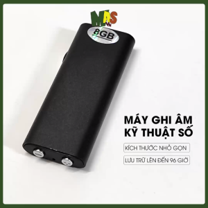 Máy ghi âm kỹ thuật số ultra mini 8GB máy ghi âm dành cho ngươi lười ghi chép thu được ở không gian rộng giảng đường phòng họp