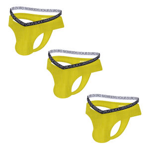 CMENIN ORLVS 3Pcs Cotton Plain Hip Raise Underwear Men Thong Men Jockstraps Transparent Underpants G String men Pouch Underwear OR6312A