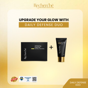 Recherche Whitening Soap + Sunblock (Daily Defense Duo)