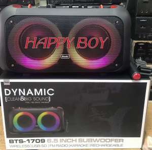 Professional  BRUDO BTS-1709 Battery System Portable 6.5X2 inches Bluetooth Speaker with wireless microphone