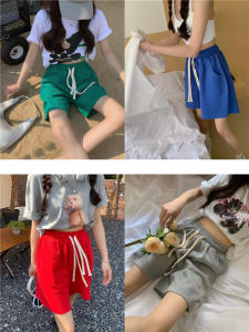 กางเกงขาสั้นสีพื้น เอวเป็นยางยืด รสชาติ เนื้อผ้าดียืดสวมใส่สบาย รุ่น513#