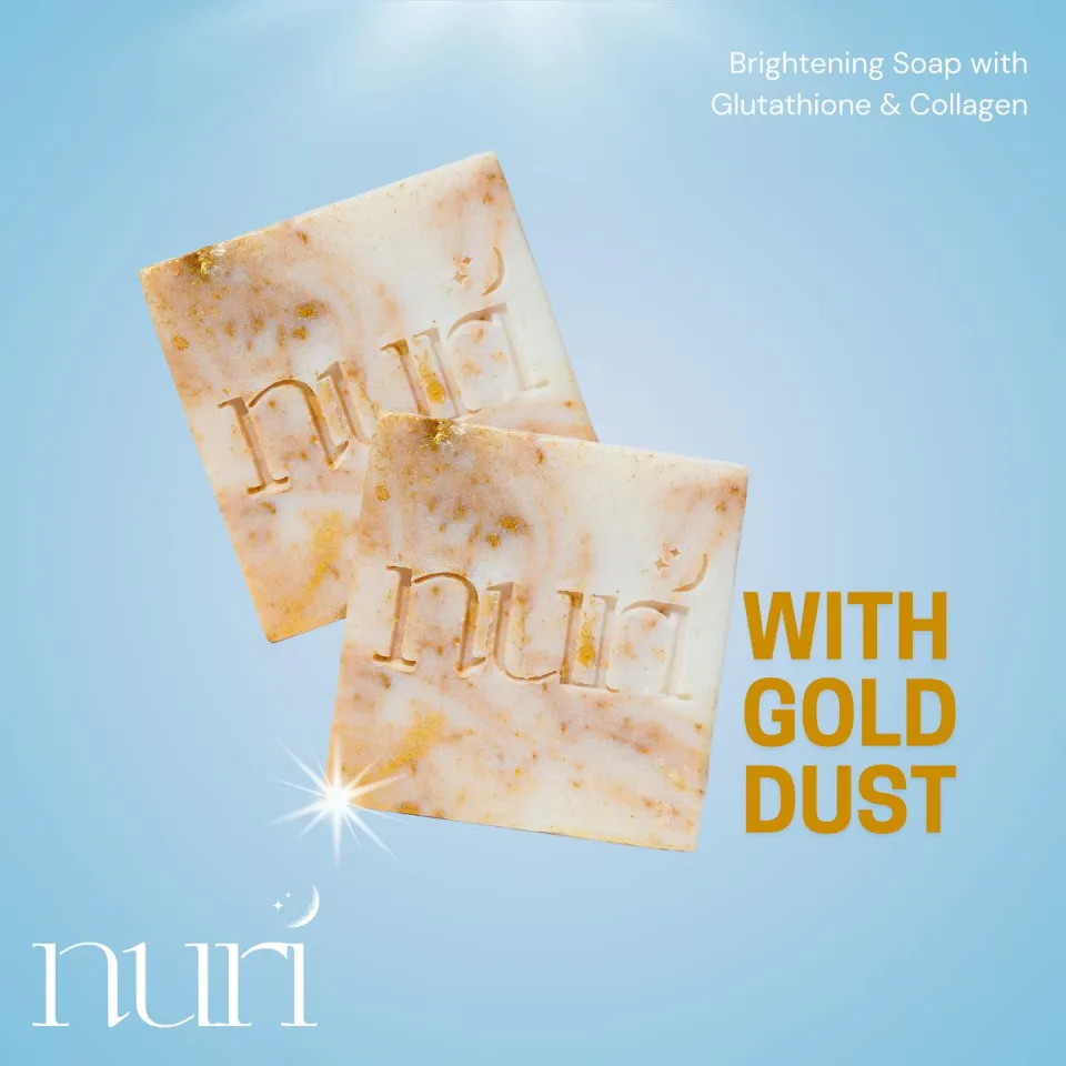 glutathione 24k gold soap V Foil Cleansing And Bathing 6008 NURI BRIGHTENING SOAP WITH GLUTATHIONE