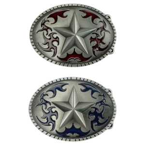 Replacement Belt Buckle Retro Star Metal Leather Craft Belt Buckle Photo Props Punk Belt Buckles for Men Women