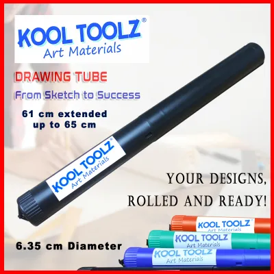 DRAWING TUBE EXPANDABLE CASE BLUE PRINT CASE TELESCOPING ART TUBE