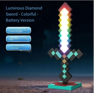 Light Up Toy Sword - Color Changing LED Night Light for Kids Bedroom Childrens Game Them