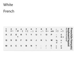 SFFGF Arabic No Fading English Multi-Language Russian Alphabet Layout Deutsch Keyboard Stickers Keyboard Decal Alphabet Button Layout Letter Protective Film