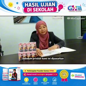 in stock GENIUSXTRA Terbukti Di 5 Sekolah Brain Booster Vitamin Minda Fokus Suplemen Lambat Cakap