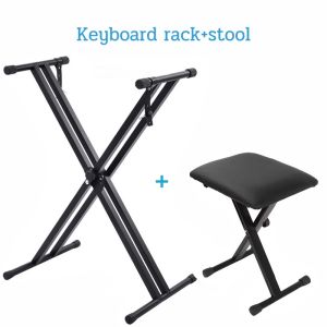 High Quality Digital Piano Keyboard Stand Adjustable Foldable Digital Piano Keyboard Bench Stool