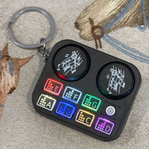 Funny Mini Rhythm Instrument Turntable Pendant Toy Decompression Animal DJ Toys Gift