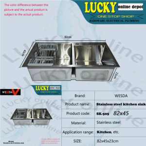 SK-505 WESDA STAINLESS STEEL HIGH QUALITY KITCHEN SINK (82X45)