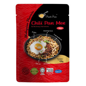 MEET MEE Chili Pan Mee [Bundle of 4] Fish Cakes / Chili Pan Mee Anchovies / Soup Mums Pan Mee / Kam Heong Pan Mee /  辣椒板面炸鱼饼 / 辣椒板面江鱼仔 / 清汤板面 / 甘香风味干捞