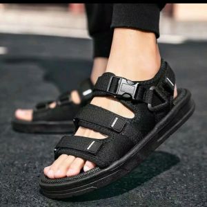 SANDAL GUNUNG PRIA CASUAL TRENDY SENDAL TALI GESPER TERLARIS