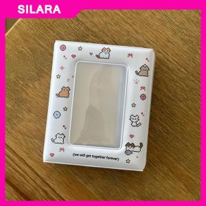 SILARA 3 Inch 40 Slot Photo Card Card Holder Kpop Binder Idol Postcard Lomo Card Photo Album Collector Card Binder Photocards
